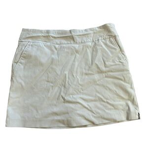 Greg Norman Khaki Pull On Tennis Golf Skirt Skort Women's 10 Activewear Outdoor
